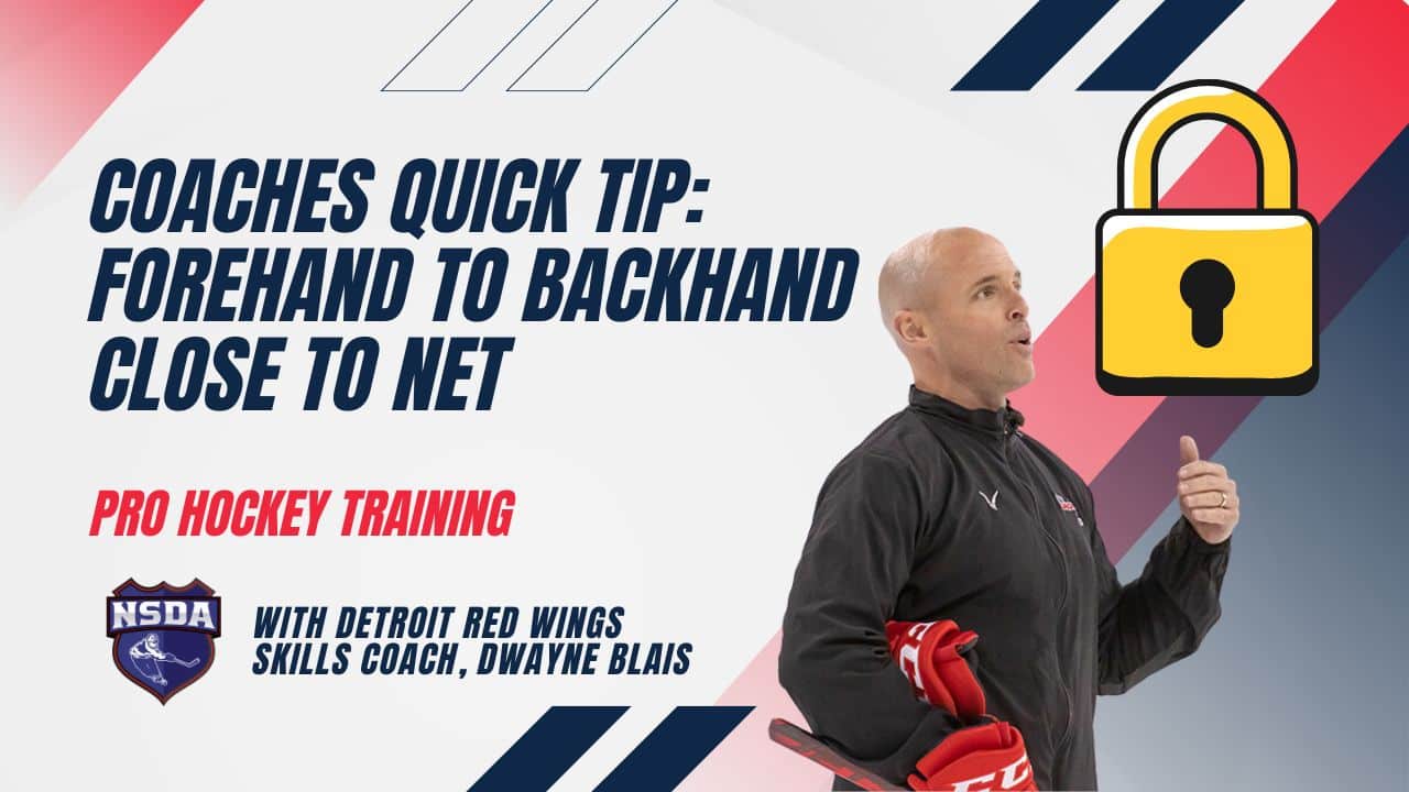 COACHES QUICK TIP Forehand to Backhand Close to Net