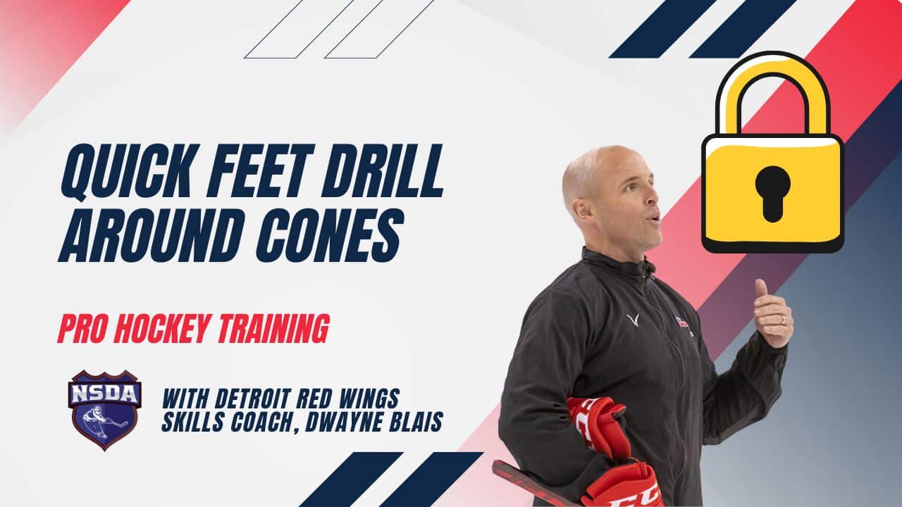 Quick Feet Drill Around Cones